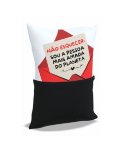 ALMOFADA BOLSO 30X20 CARTA DE AMOR