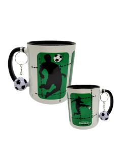 CANECA + CHAVEIRO FUTEBOL