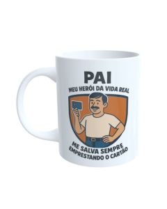 CANECA PAI HERÓI CARTÃO
