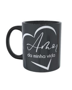 CANECA PRETA AMOR DA VIDA