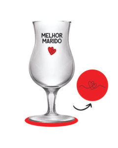 TAÇA + PORTA COPOS MELHOR MARIDO