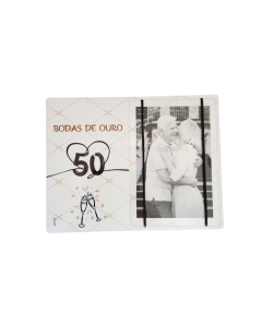 PORTA RETRATO BODAS OURO