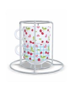 TORRE DUPLA DE CANECAS CEREJINHA