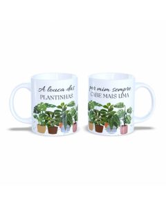 CANECA LOUCA POR PLANTAS