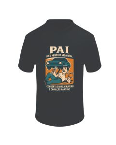 CAMISETA PAI HEROI CARRO 