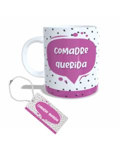 CANECA + CHAVEIRO COMADRE