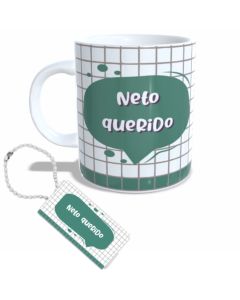 CANECA + CHAVEIRO NETO