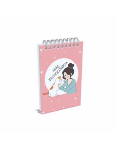 BLOCO ANOTAÇÕES MÃE BICHOLÓGICA GATO