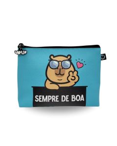 NECESSAIRE TRAPÉZIO CAPIVARA DE BOA