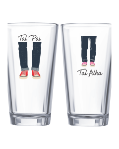 PAR DE COPOS TAL PAI TAL FILHA