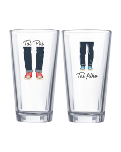 PAR DE COPOS TAL PAI TAL FILHO