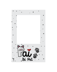 PORTA RETRATO PAI DE PET GATO