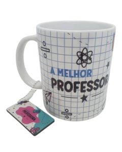 CANECA + CHAVEIRO MELHOR PROFESSORA