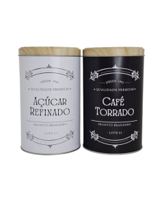 PAR DE LATAS CAFÉ TORRADO G