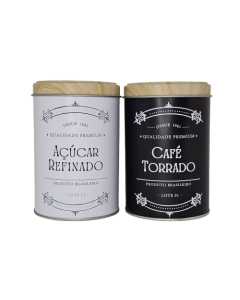 PAR DE LATAS CAFÉ TORRADO P