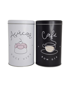PAR DE LATAS CAFÉ BOM DIA G
