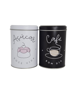 PAR DE LATAS CAFÉ BOM DIA P
