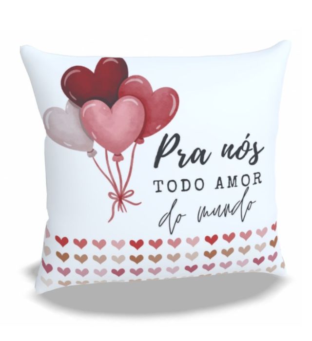 ALMOFADA 20X20 AMOR PRA NÓS