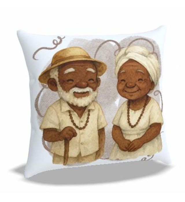 ALMOFADA AXÉ PRETOS VELHOS