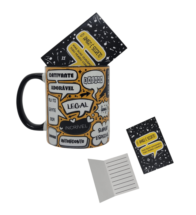 CANECA + CARTÃO AMIGO SECRETO