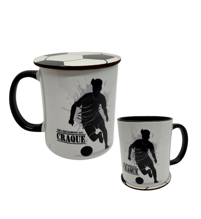 CANECA + ABAFADOR CRAQUE FUTEBOL