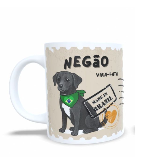 CANECA CACHORRO NEGÃO