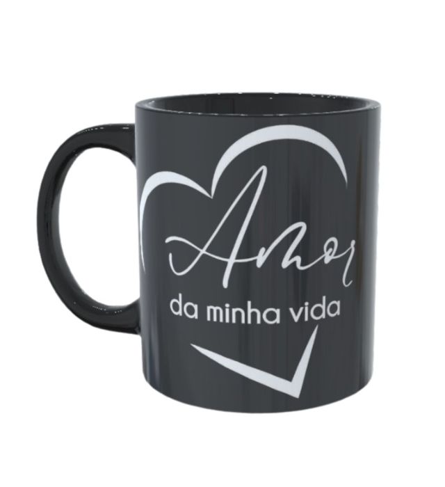 CANECA PRETA AMOR DA VIDA