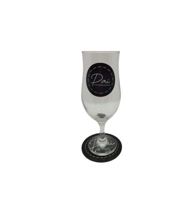 TAÇA E PORTA COPOS PAI INSPIRAÇÃO