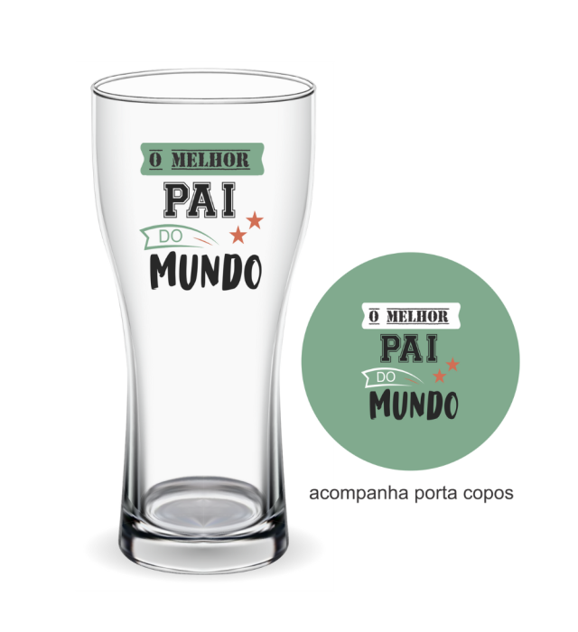COPO + PORTA COPOS O MELHOR PAI