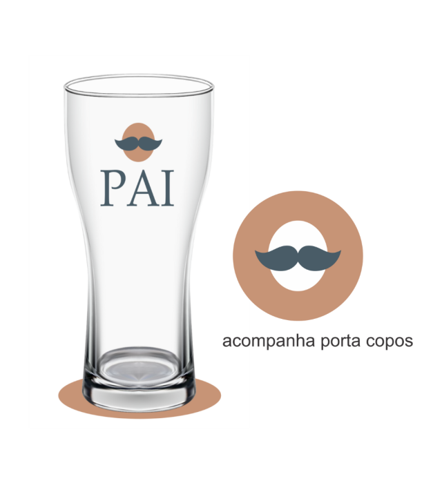 COPO + PORTA COPOS PAI ELEGANTE