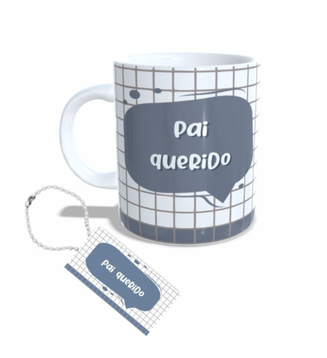 CANECA + CHAVEIRO PAI