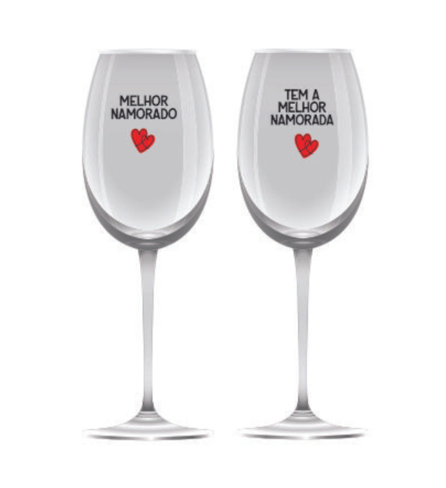 DUPLA TAÇAS MELHOR NAMORADO