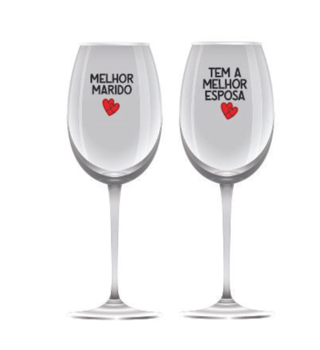 DUPLA TAÇAS VINHO MELHOR MARIDO