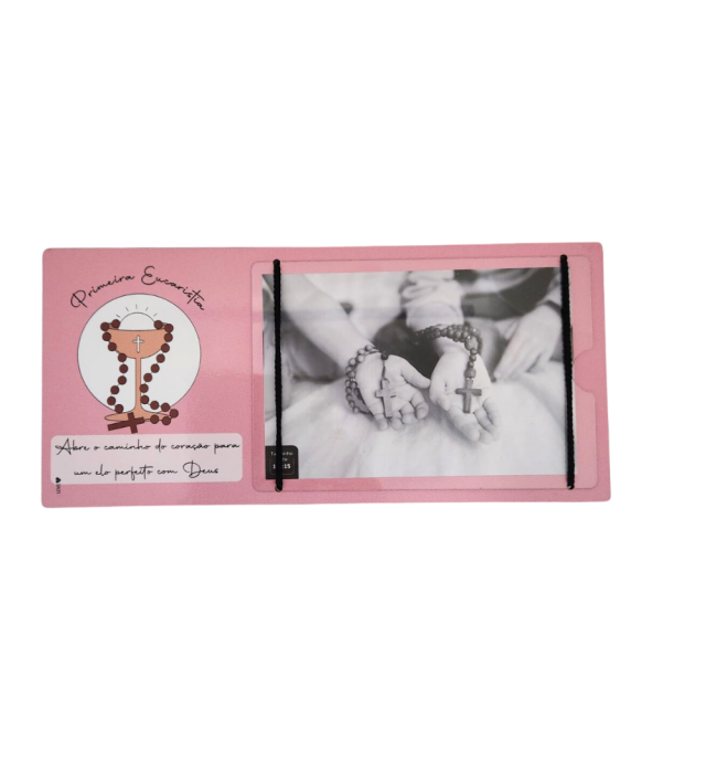 PORTA RETRATO EUCARISTIA ROSA