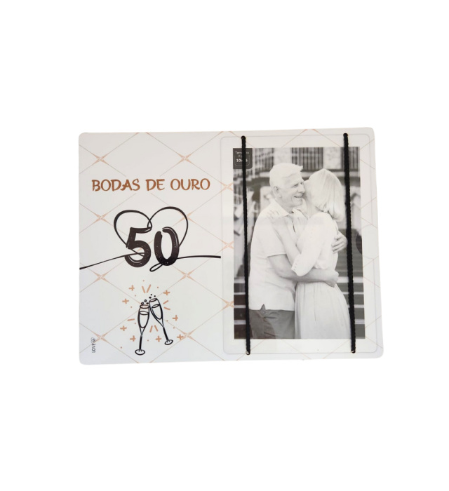 PORTA RETRATO BODAS OURO