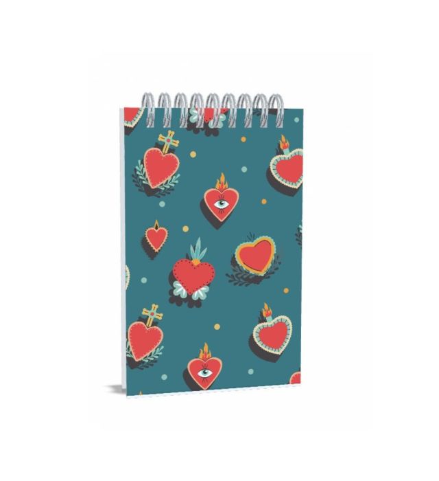 BLOCO ANOTAÇÕES FRIDA CORAÇÕES SAGRADOS