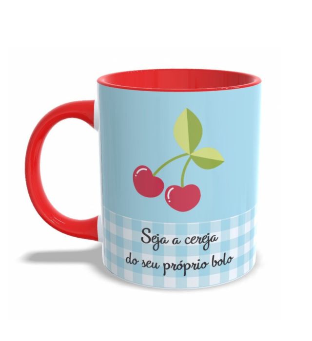 CANECA AZUL CEREJINHA