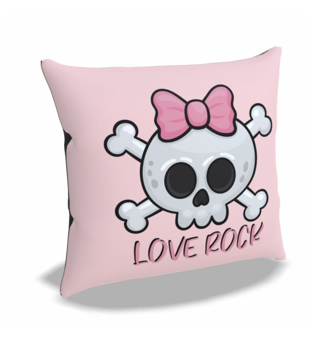 ALMOFADA 40X40 LOVE ROCK