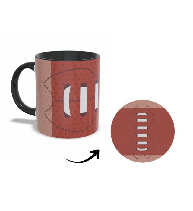 CANECA + ABAFADOR FUTEBOL AMERICANO