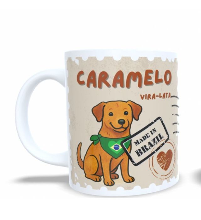 CANECA CACHORRO CARAMELO