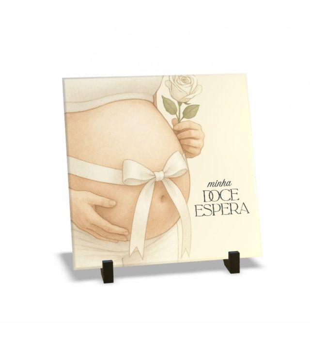 QUADRO DECORATIVO AZULEJO DOCE ESPERA