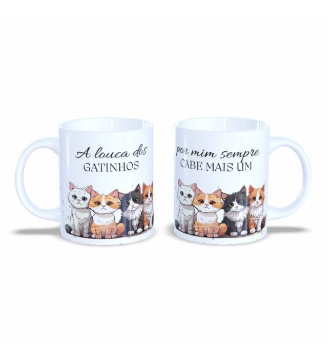 CANECA LOUCA POR GATINHOS