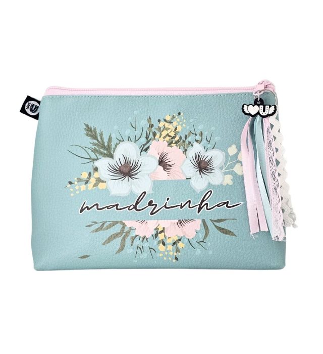 NECESSAIRE TRAPEZIO M MADRINHA FLORAL