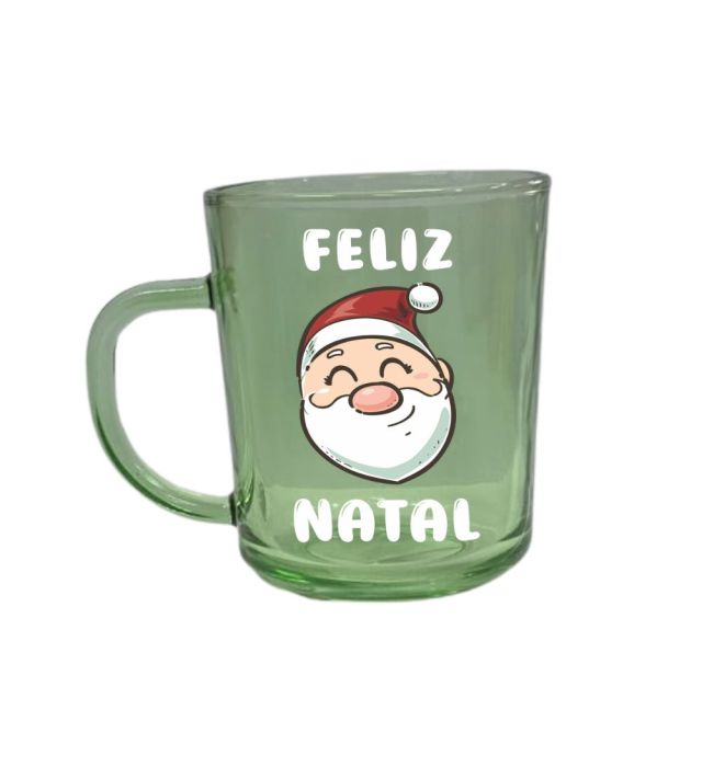 CANECA VIDRO HOHO VERDE 228ML