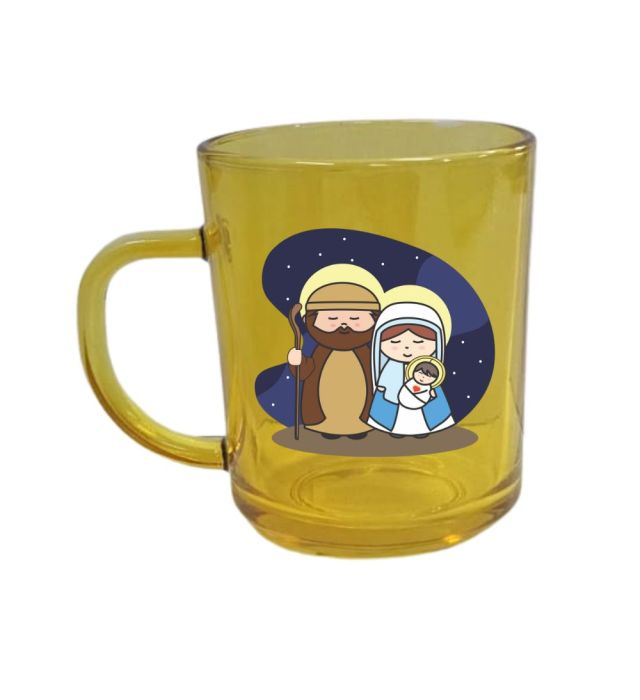 CANECA VIDRO FAMILIA 228ML