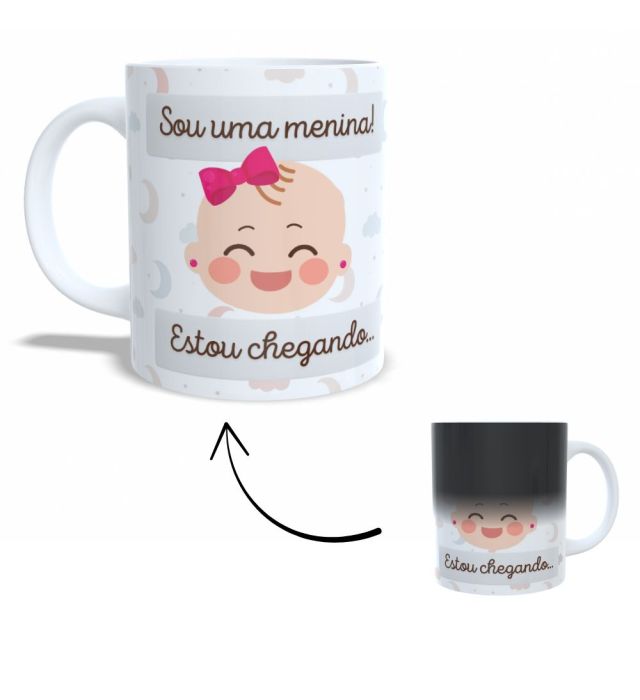 CANECA MAGICA REVELAÇÃO MENINA
