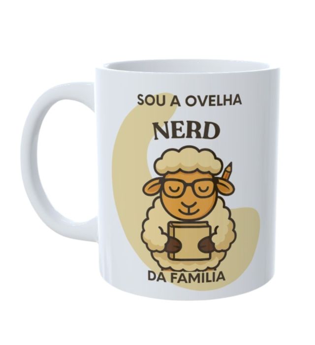 CANECA OVELHA NERD