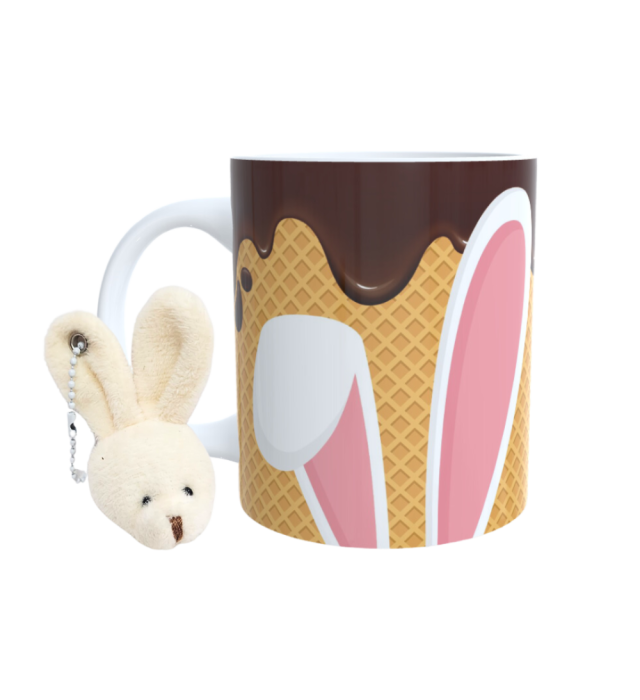 CANECA C/ CHAVEIRO CASQUINHA