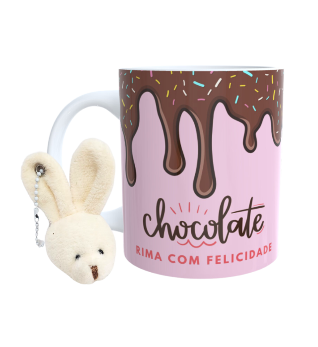 CANECA C/ CHAVEIRO CHOCOLATE