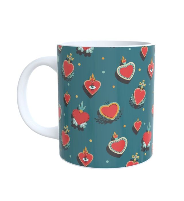 CANECA CORAÇÕES SAGRADOS FRIDA